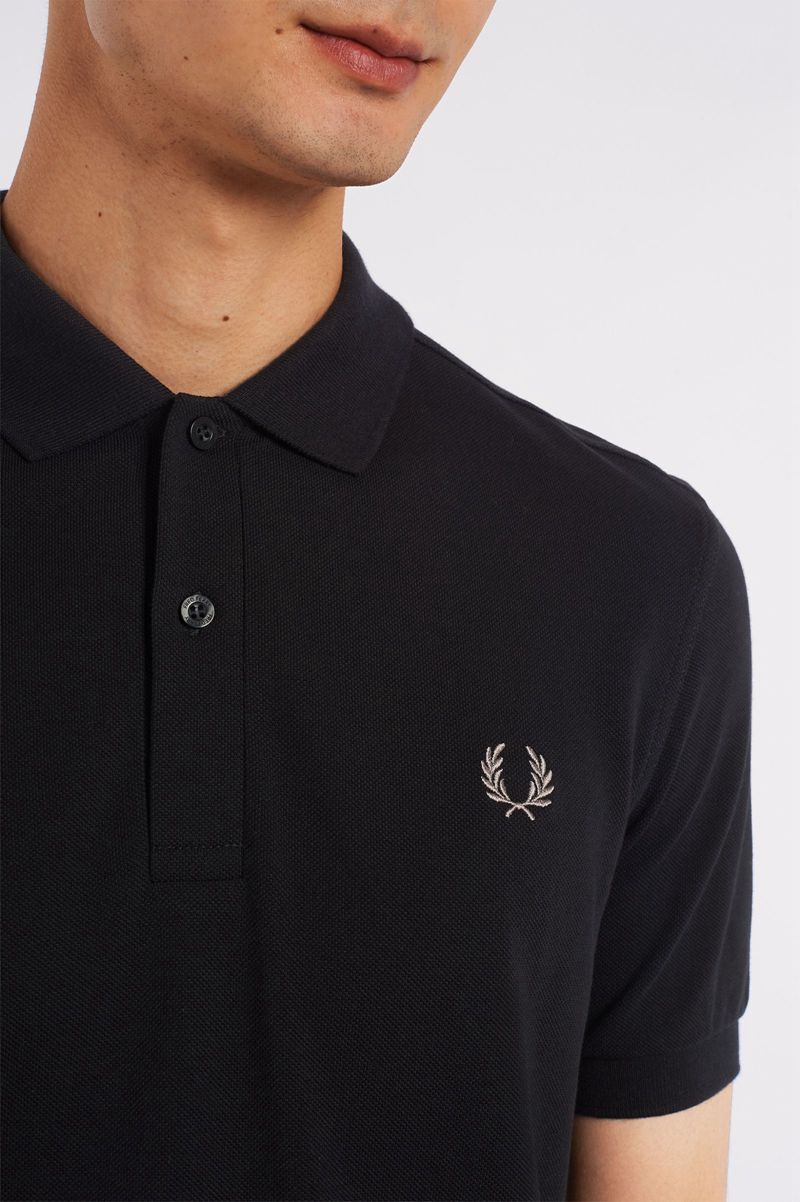 Men's Fred Perry M6000 Polo Shirts Black | 8321956-FV