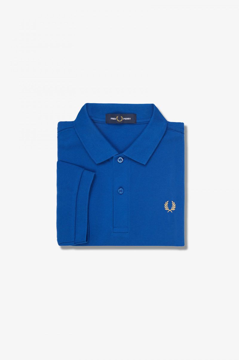 Men's Fred Perry M6000 Polo Shirts Blue | 4539062-OQ