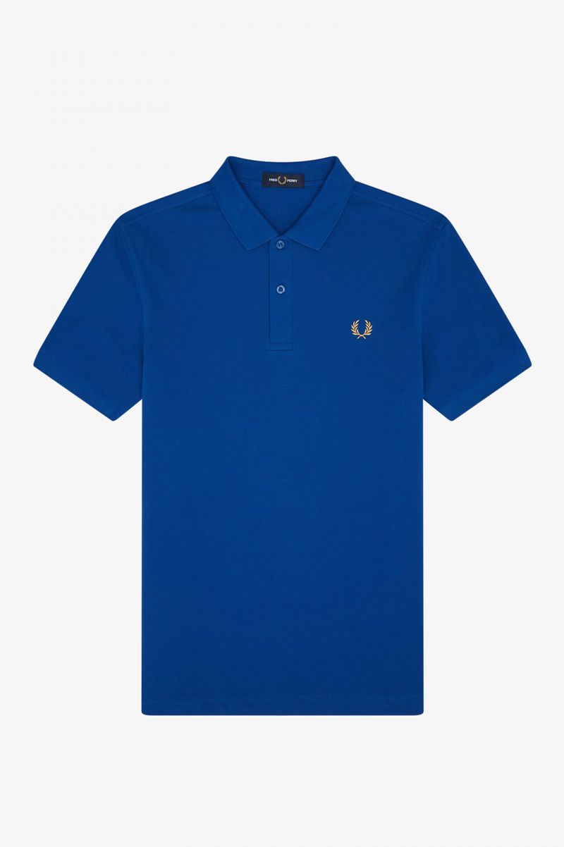 Men\'s Fred Perry M6000 Polo Shirts Blue | 4539062-OQ