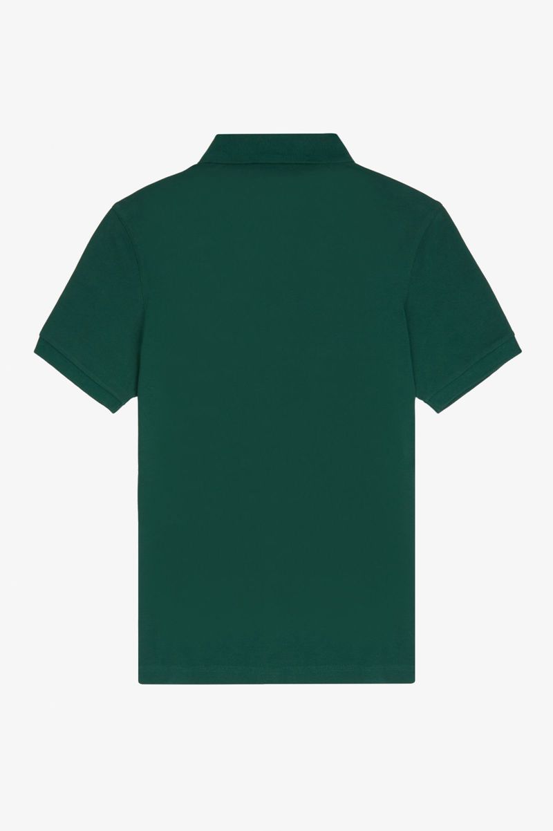 Men's Fred Perry M6000 Polo Shirts Dark Green | 7165049-NQ