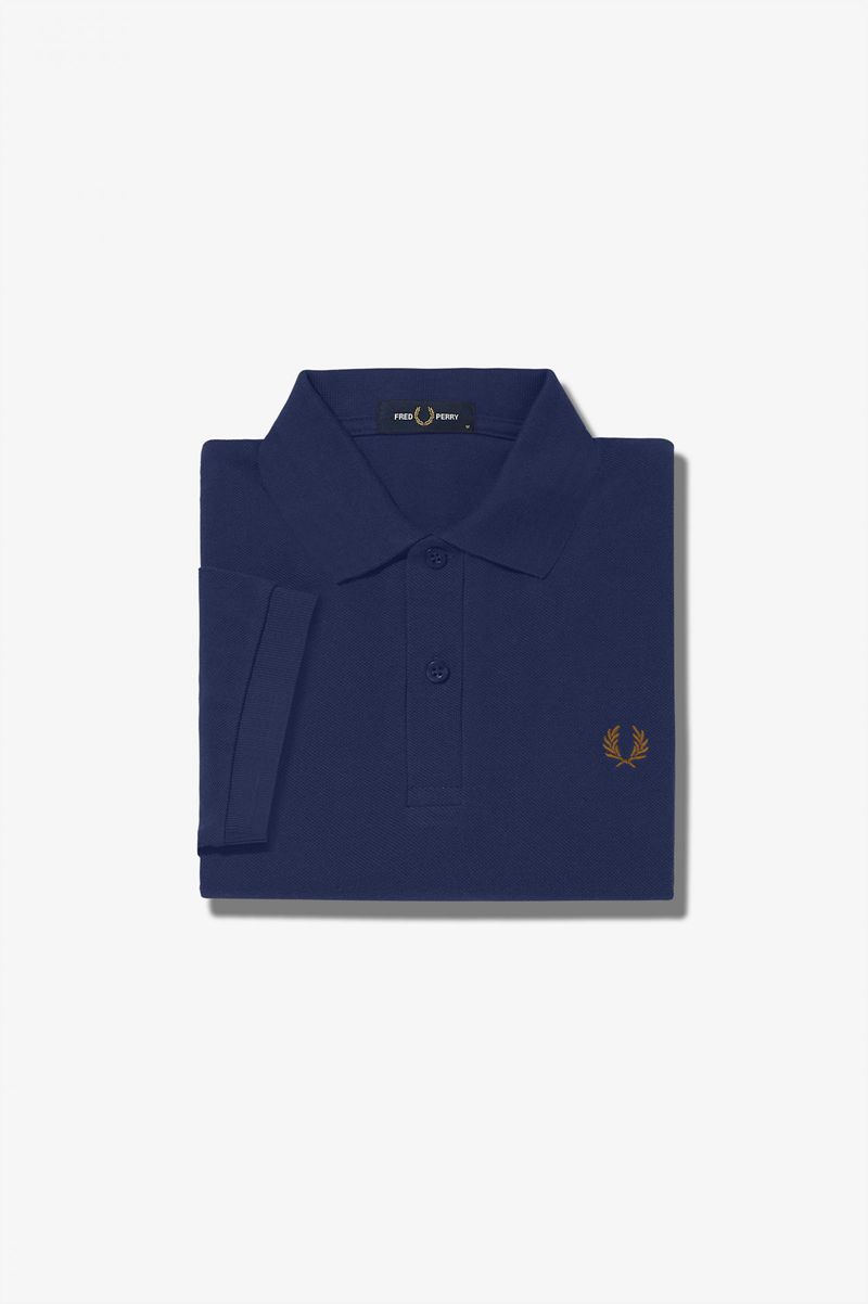 Men's Fred Perry M6000 Polo Shirts Navy | 6178023-GM