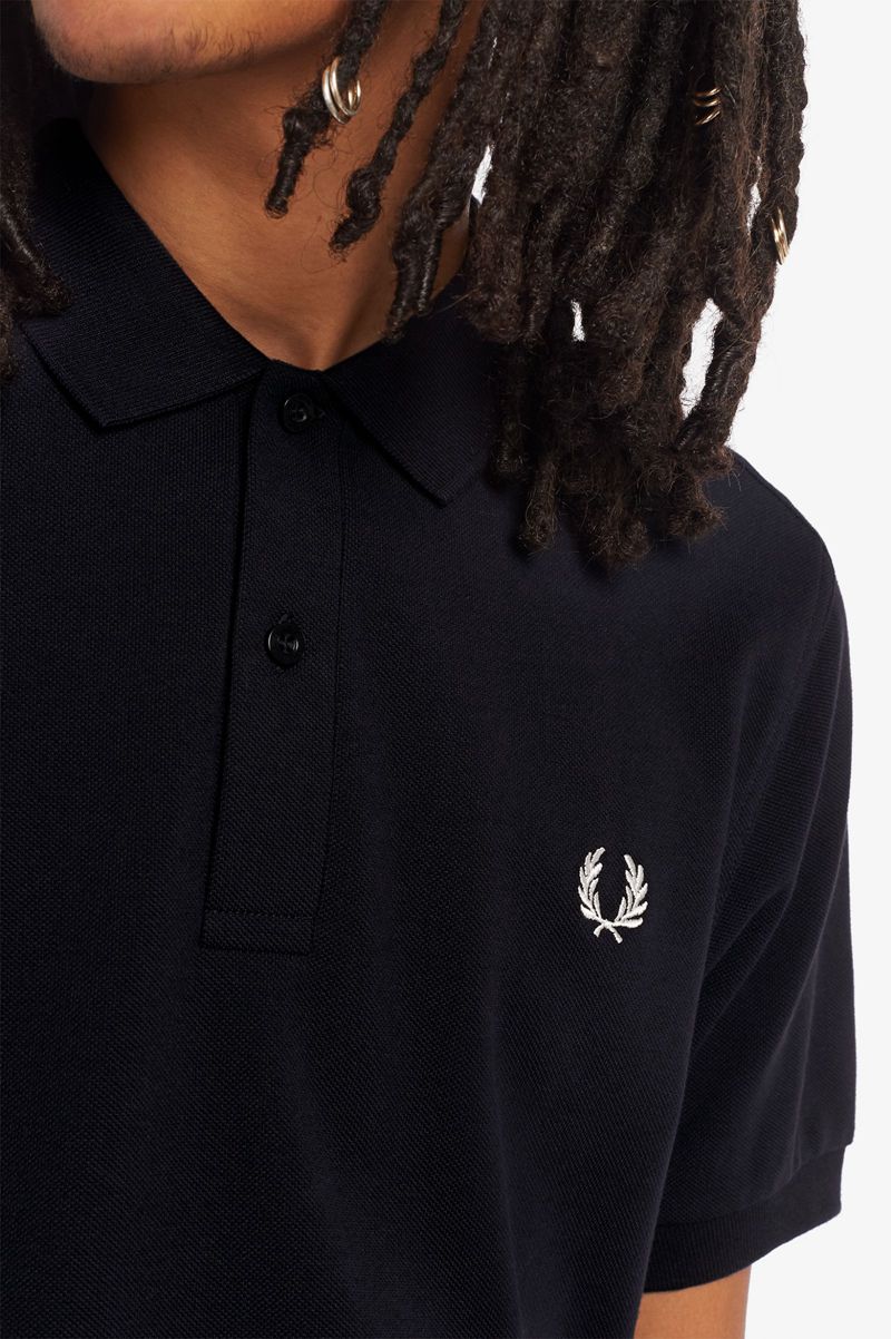 Men's Fred Perry M6000 Polo Shirts Navy | 9146230-NK