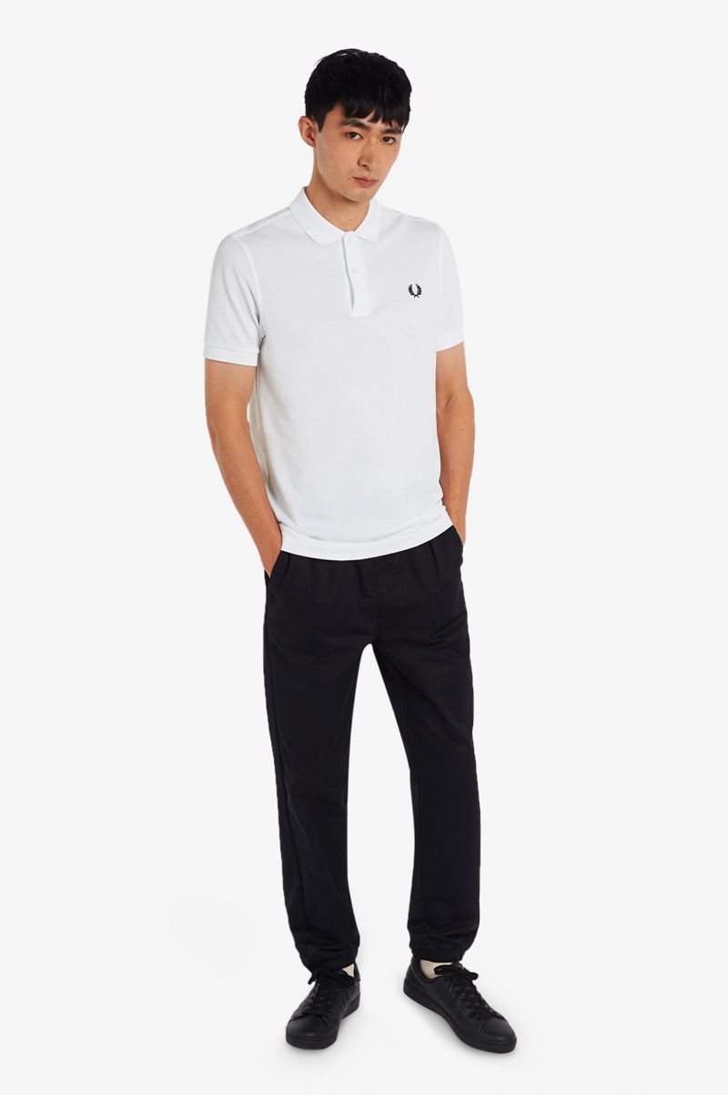 Men's Fred Perry M6000 Polo Shirts White | 8697031-UQ