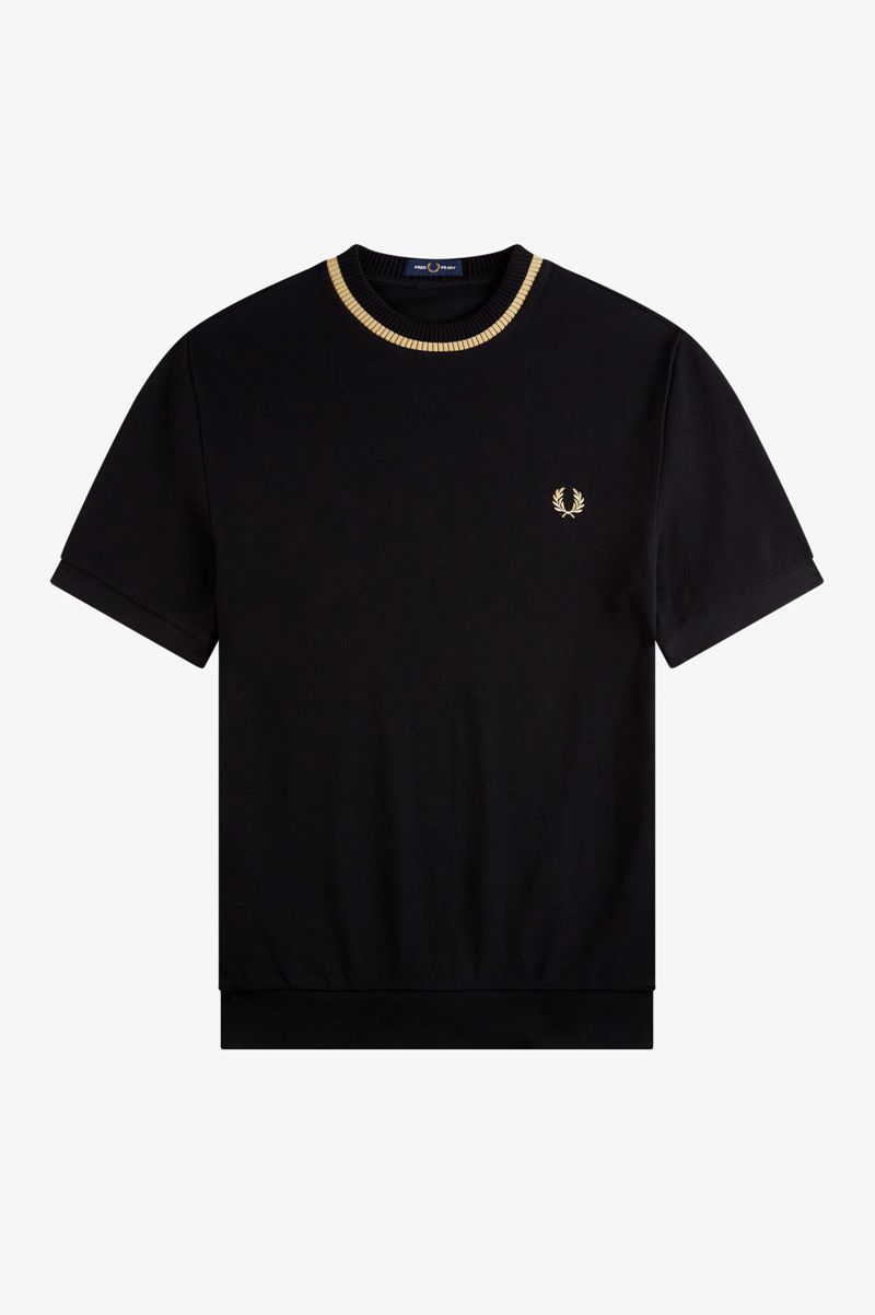 Men's Fred Perry M7 T-Shirts Black | 4809736-FG