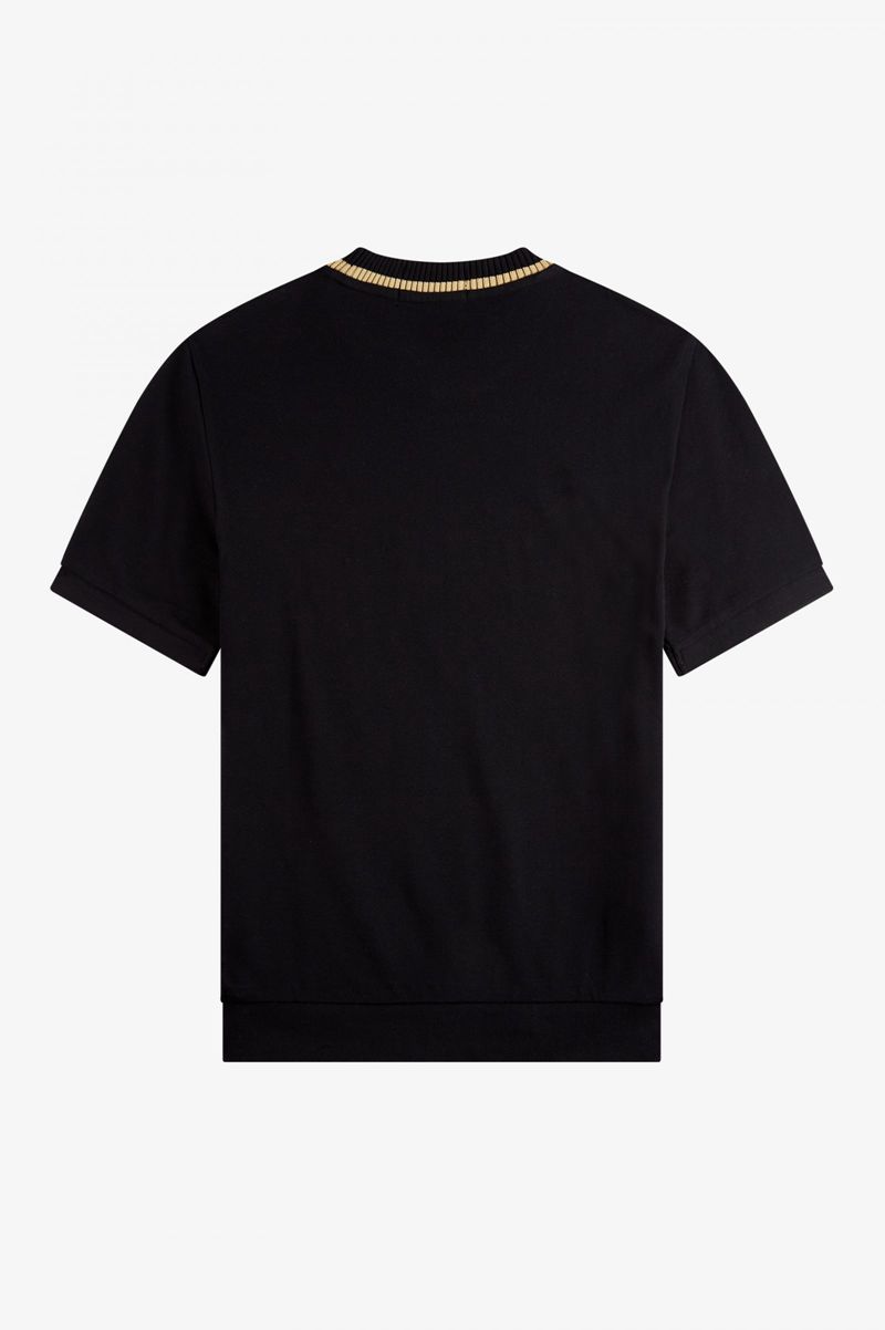 Men's Fred Perry M7 T-Shirts Black | 4809736-FG