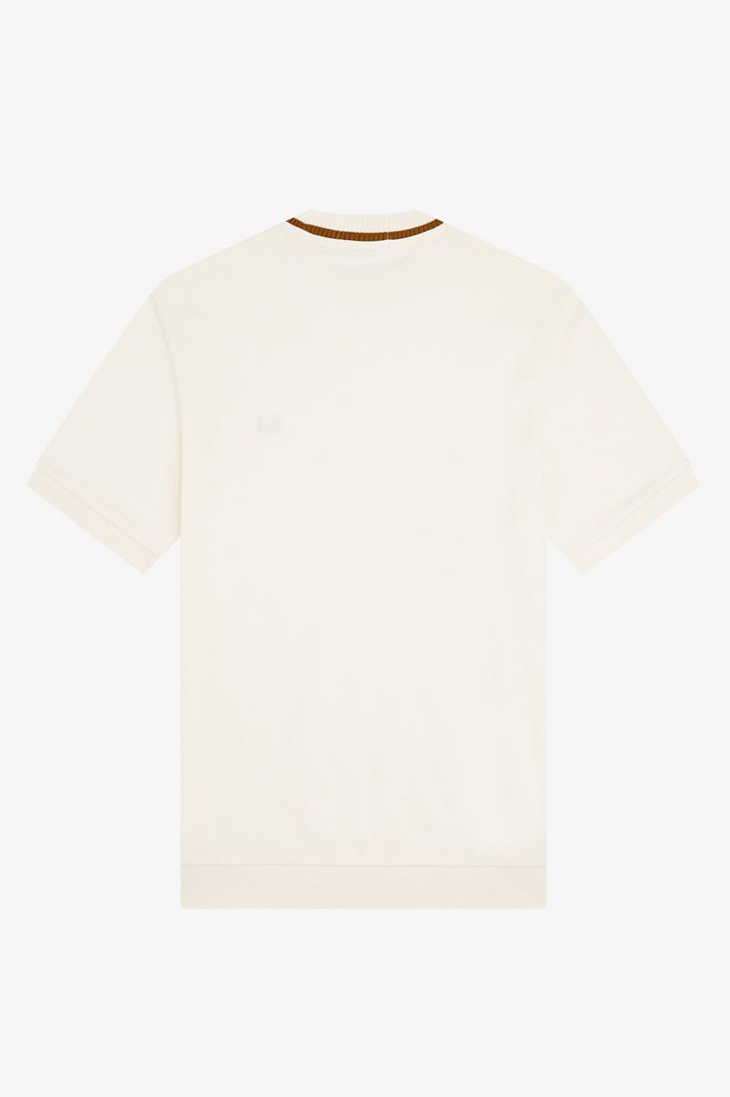 Men's Fred Perry M7 T-Shirts White | 9204168-IC