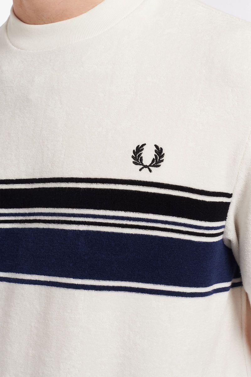 Men's Fred Perry M8802 T-Shirts White | 7409261-HW