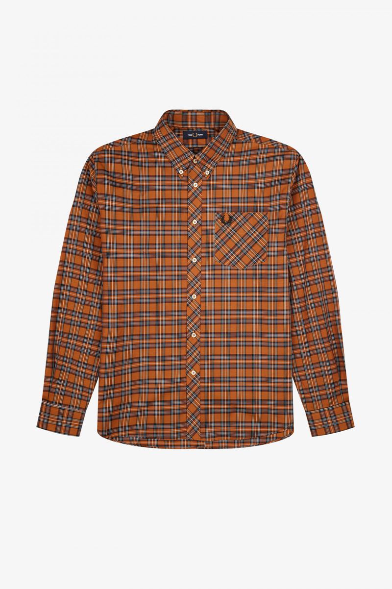 Men's Fred Perry M8820 Shirts Camel | 4259180-HD