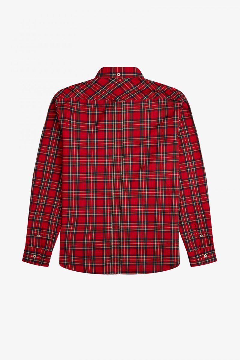 Men's Fred Perry M8820 Shirts Red | 3519840-TB