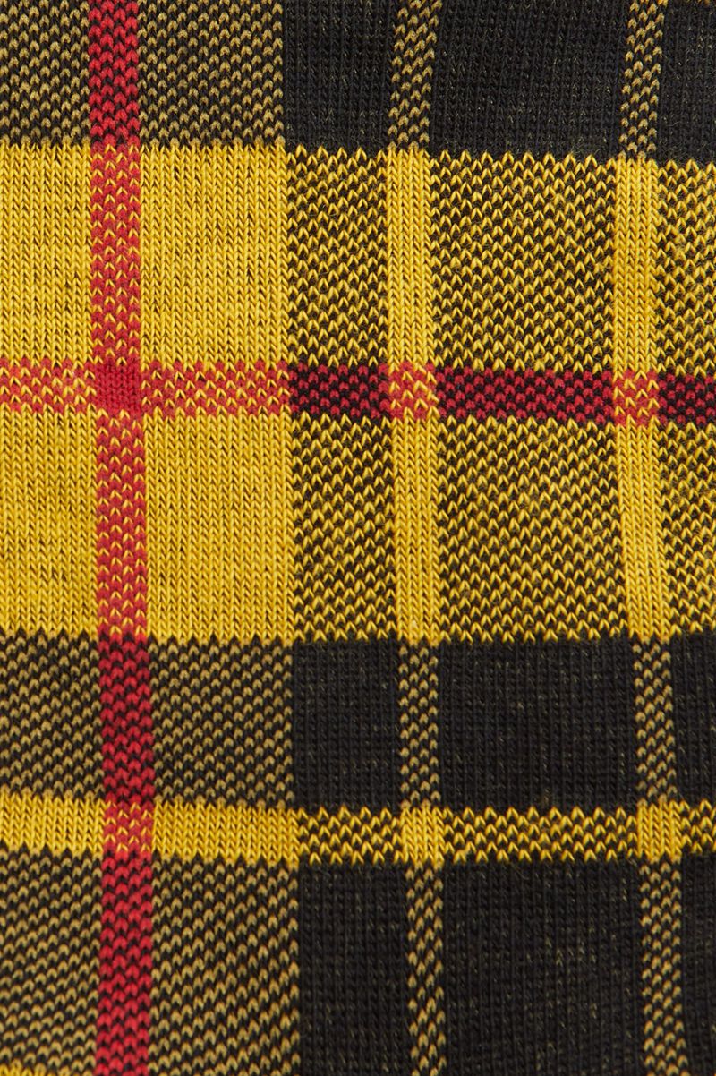 Men's Fred Perry Macleod Tartan Socks Light Yellow | 0438716-UJ