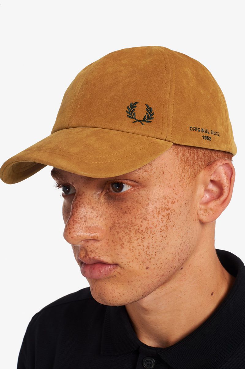 Men's Fred Perry Microfibre Hats Camel | 0692534-KS