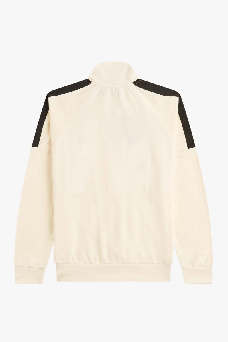 Men's Fred Perry Panelled Track Jackets White | 4791562-BO