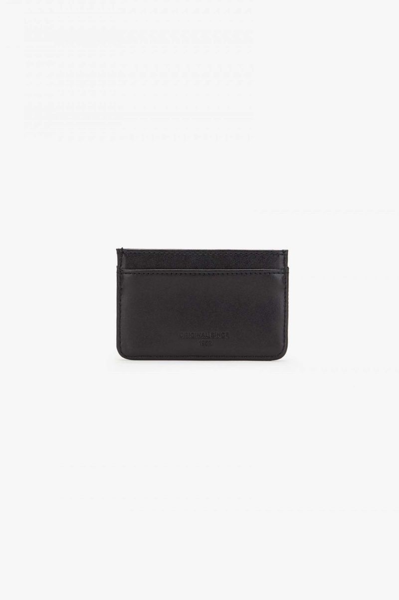 Men's Fred Perry Piqué Textured Card Bags Black | 0318642-FU