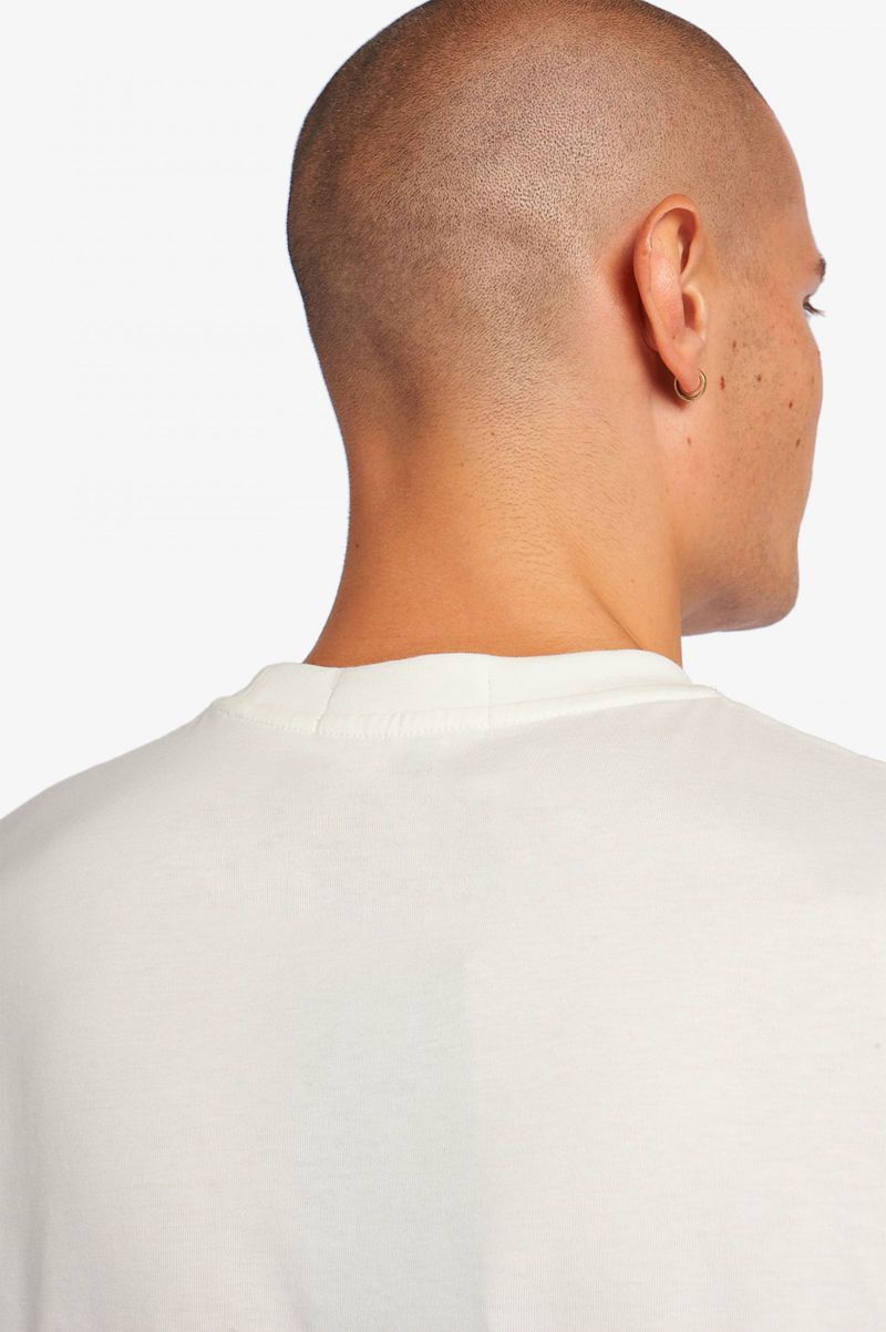 Men's Fred Perry Print T-Shirts White | 8019357-HU