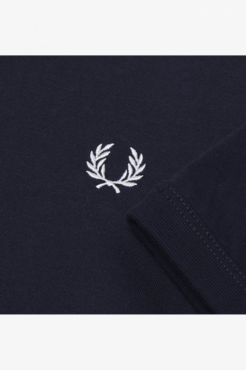 Men's Fred Perry Ringer T-Shirts Navy | 4962857-TU