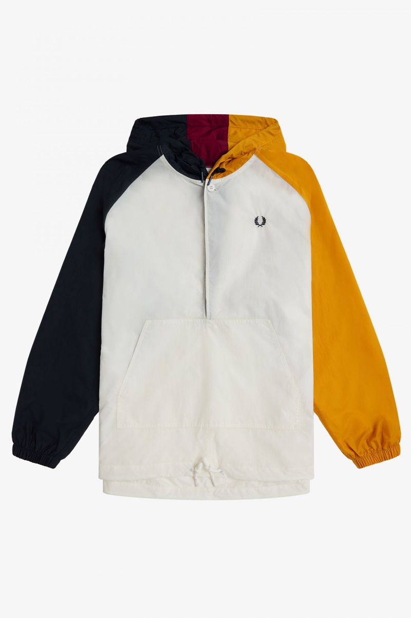 Men's Fred Perry Ripstop Windbreaker Jackets White | 5791603-TG