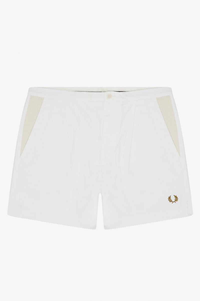 Men\'s Fred Perry S3816 Shorts White | 1362504-SP