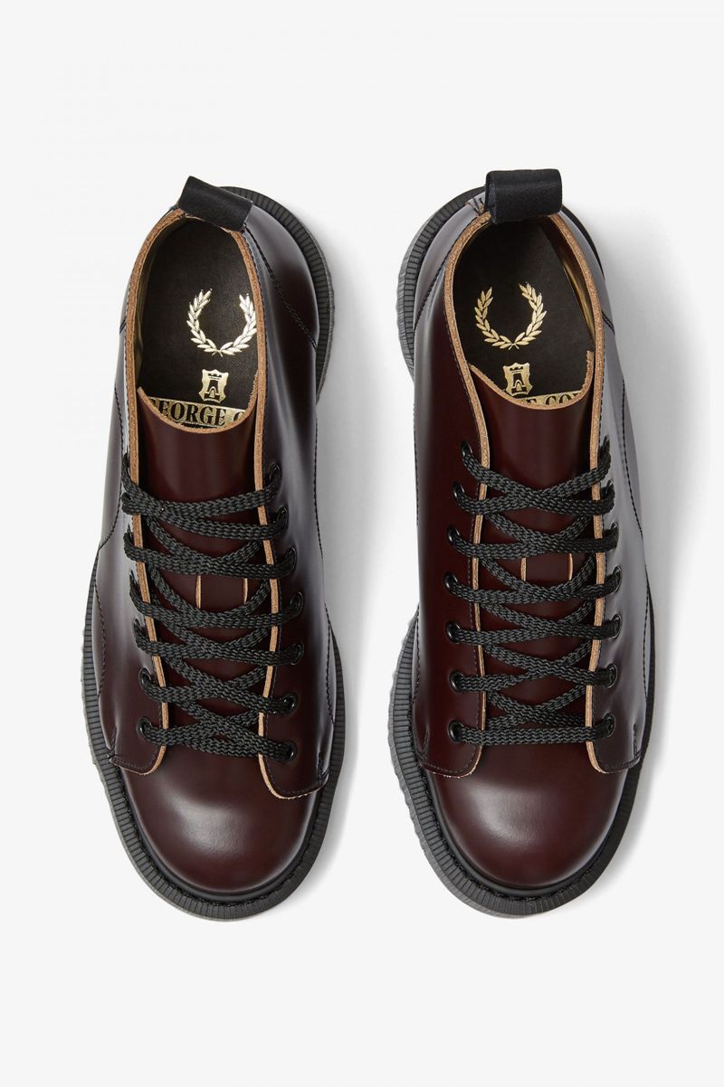 Men's Fred Perry SB5372 Shoes Brown | 7651908-BX