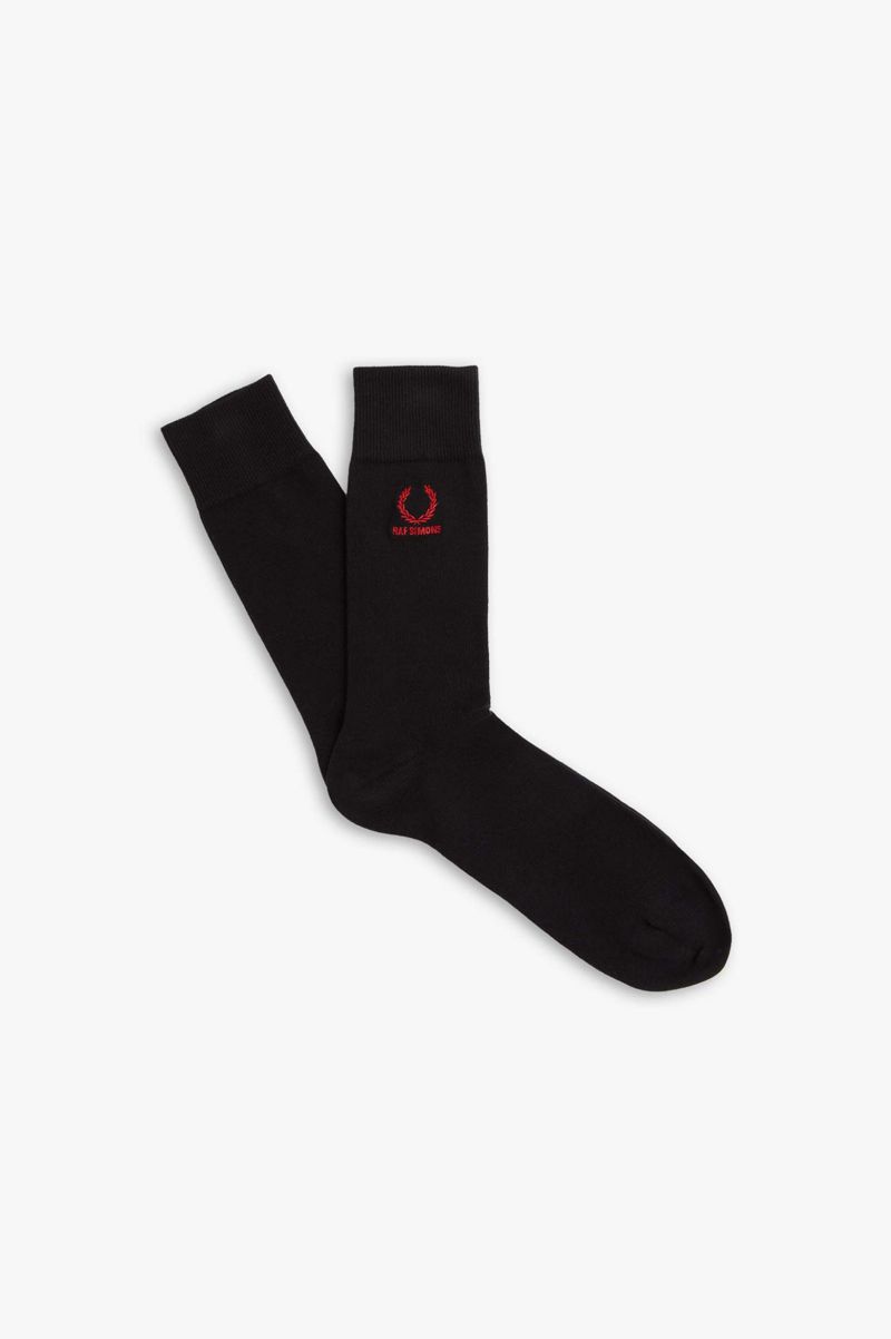 Men\'s Fred Perry SC9062 Socks Black | 0936842-FQ