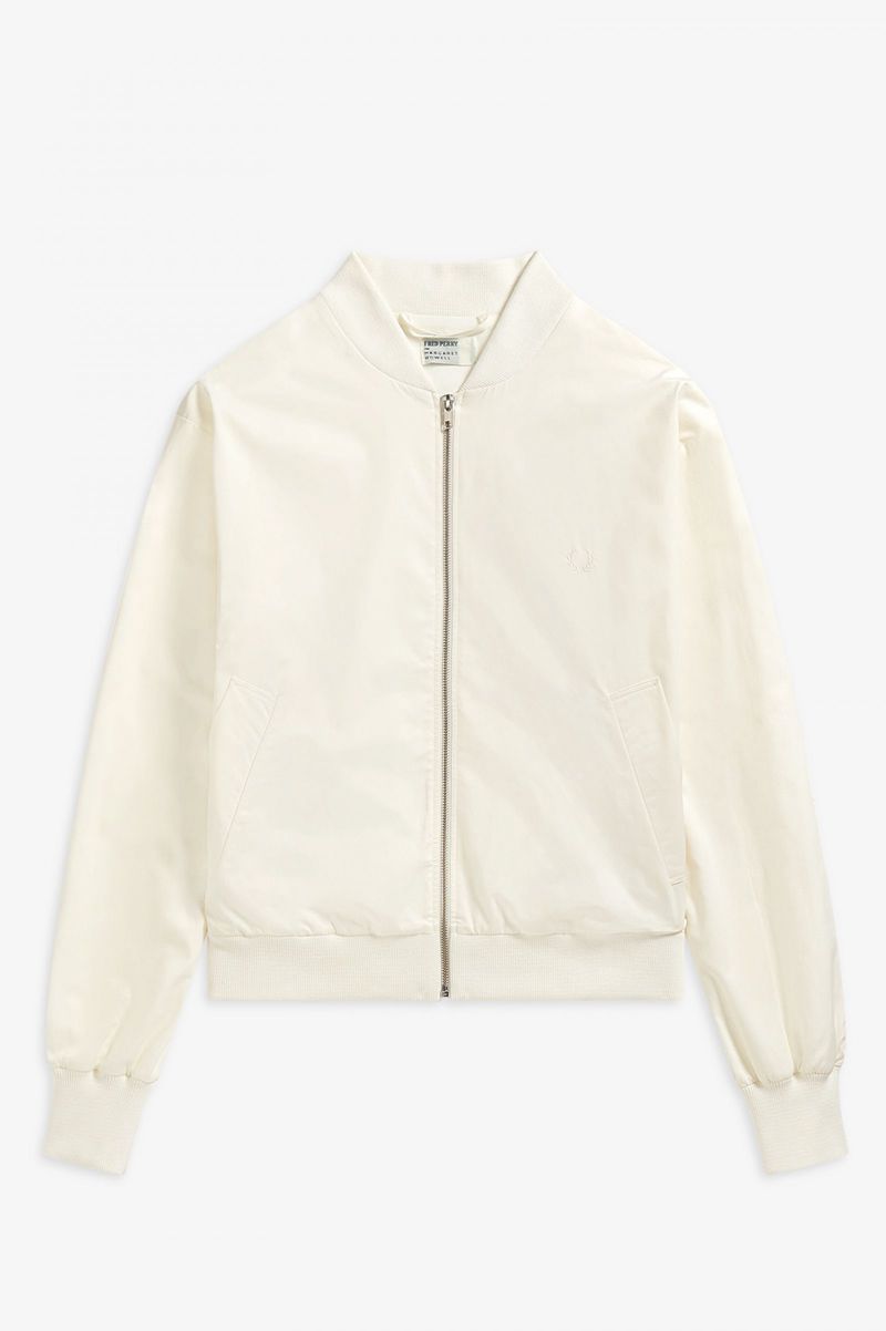 Men's Fred Perry SJ6000 Jackets White | 5381076-SE