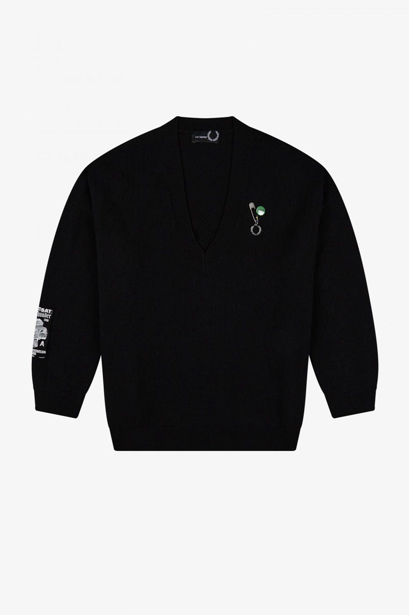 Men's Fred Perry SK1960 Knitwear Black | 2786953-WL