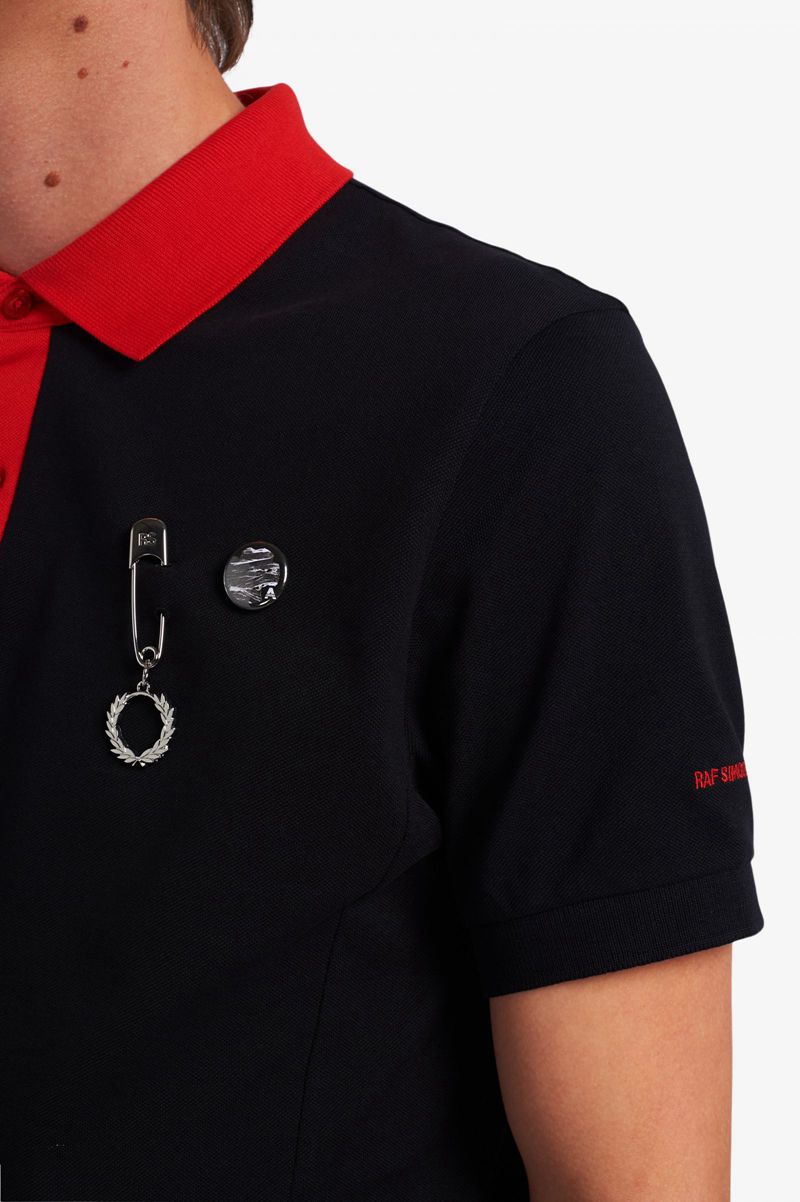 Men's Fred Perry SM1944 Polo Shirts Black | 3526408-VU