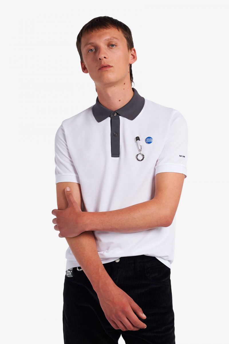 Men\'s Fred Perry SM1944 Polo Shirts White | 4391502-JV