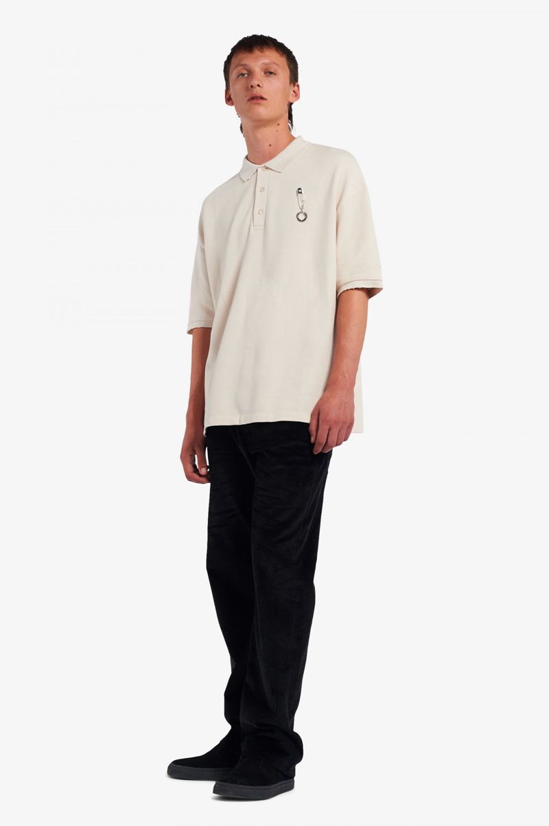 Men's Fred Perry SM1945 Polo Shirts White | 8302914-DM