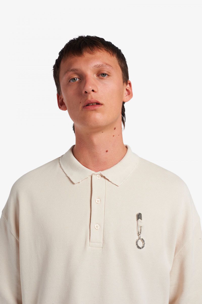 Men's Fred Perry SM1945 Polo Shirts White | 8302914-DM