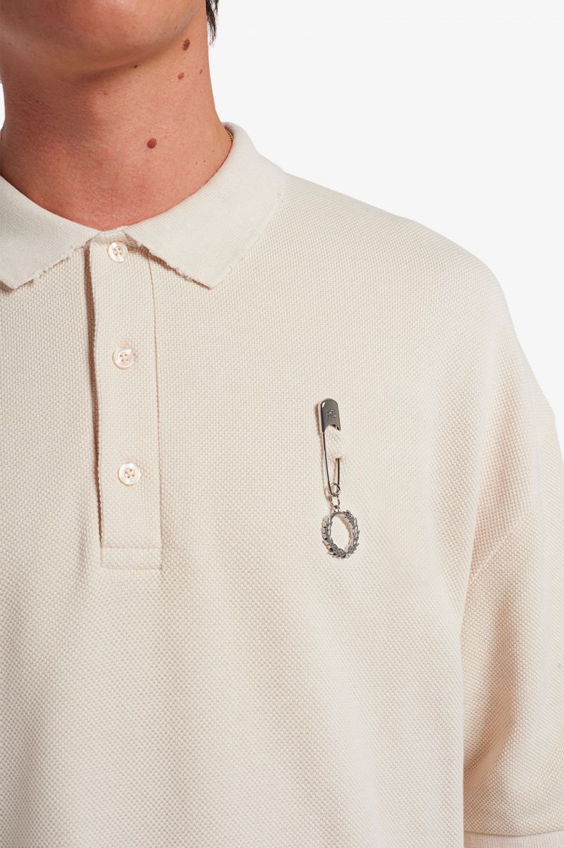 Men's Fred Perry SM1945 Polo Shirts White | 8302914-DM