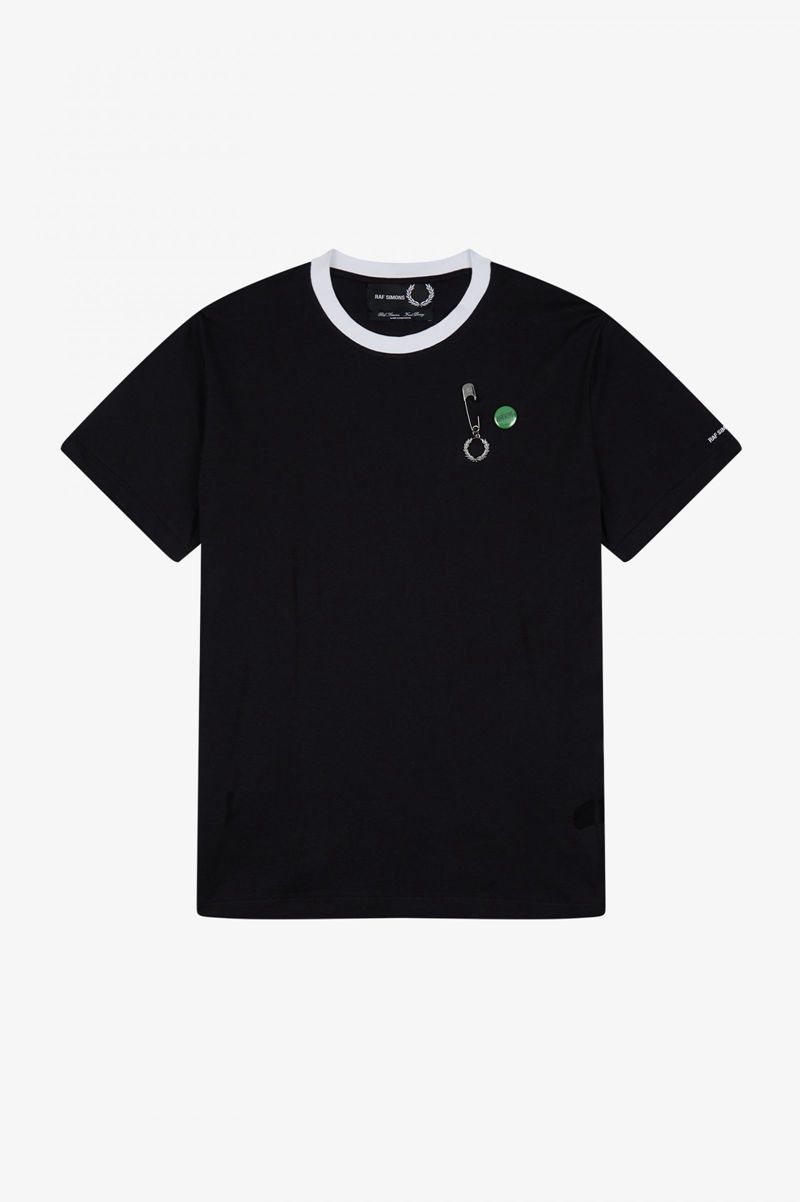 Men's Fred Perry SM1949 T-Shirts Black | 4712865-WA