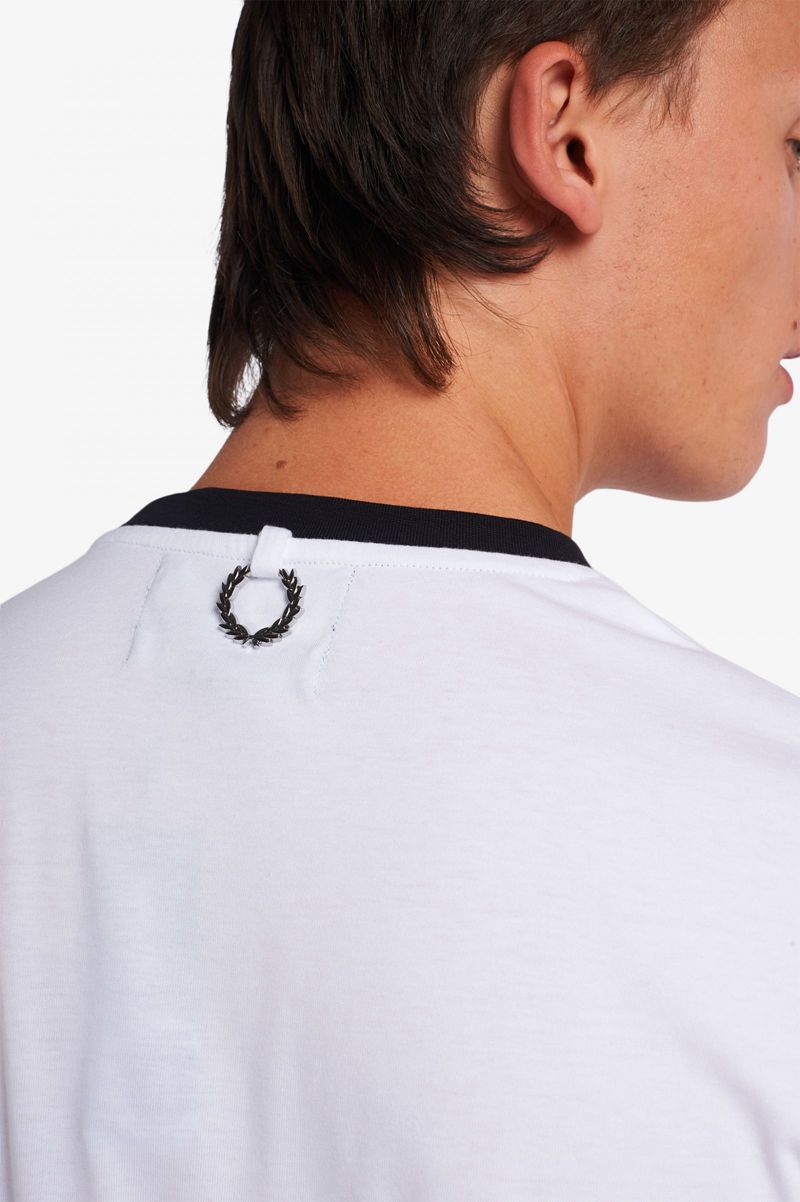 Men's Fred Perry SM1949 T-Shirts White | 0239645-XA