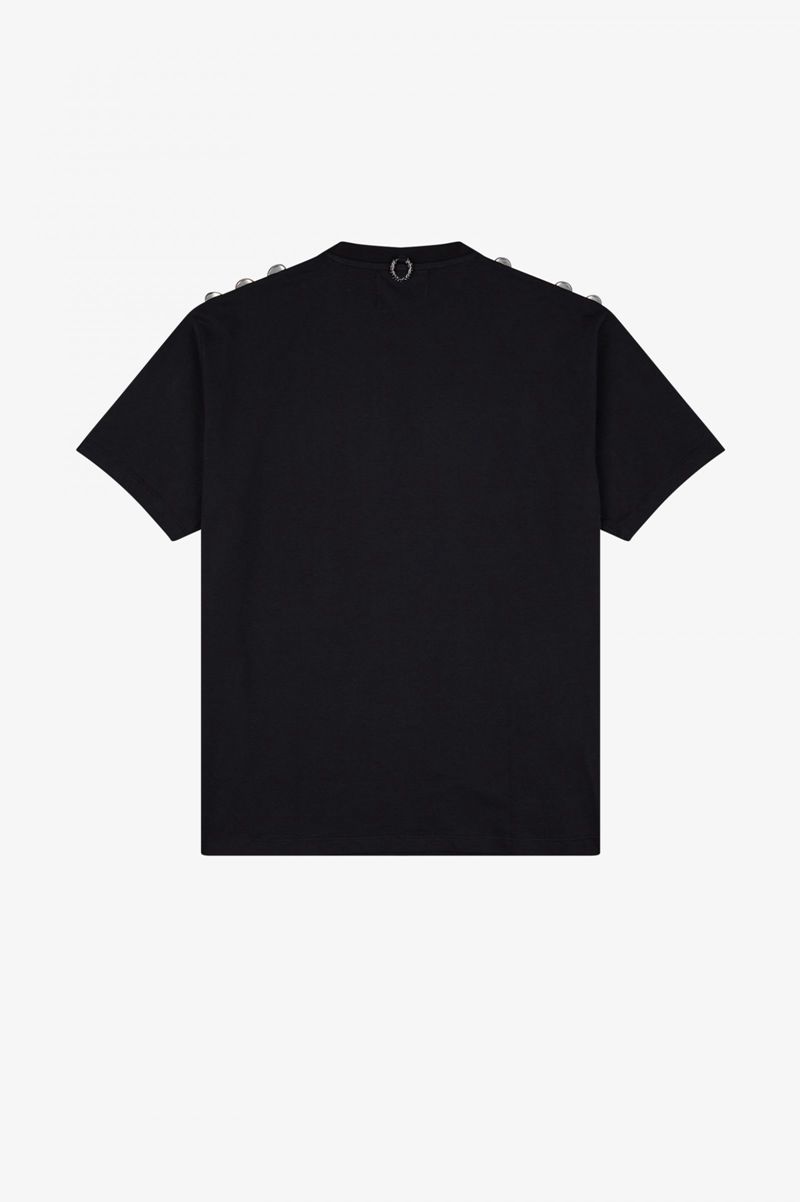 Men's Fred Perry SM1950 T-Shirts Black | 0186759-MQ