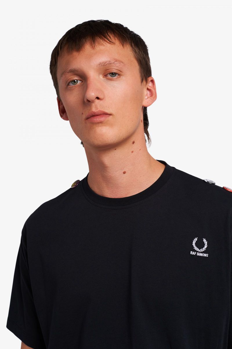 Men's Fred Perry SM1950 T-Shirts Black | 0186759-MQ