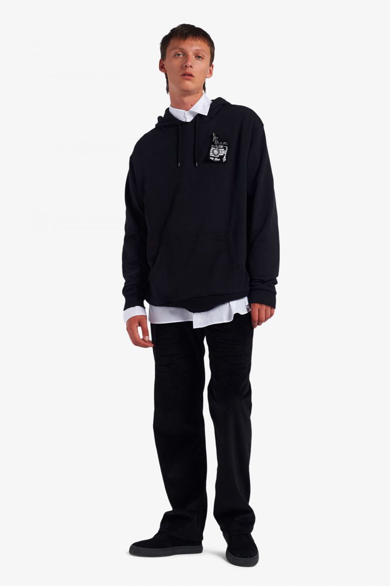 Men's Fred Perry SM1953 Sweatshirts Black | 7854092-QB