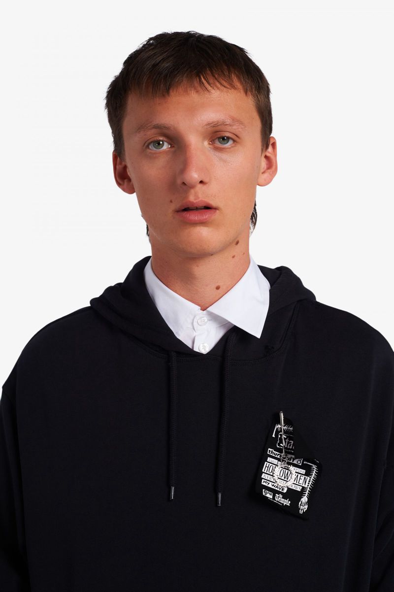 Men's Fred Perry SM1953 Sweatshirts Black | 7854092-QB