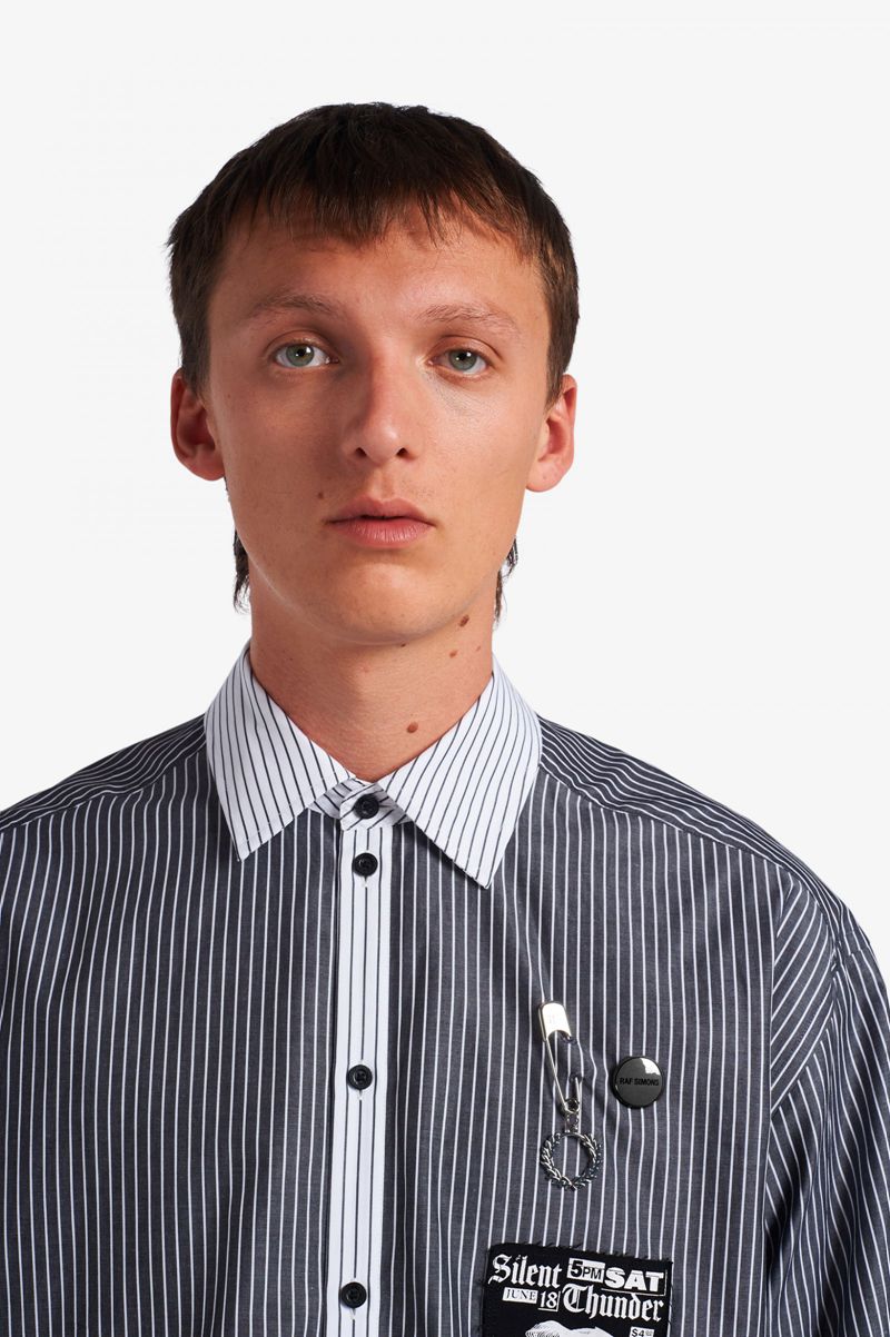 Men's Fred Perry SM1957 Shirts Black | 6897324-KF