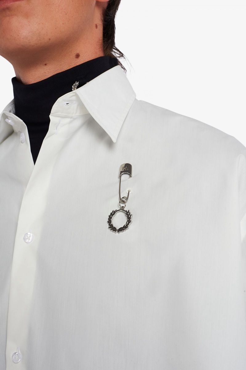 Men's Fred Perry SM1958 Shirts White | 9740812-GH