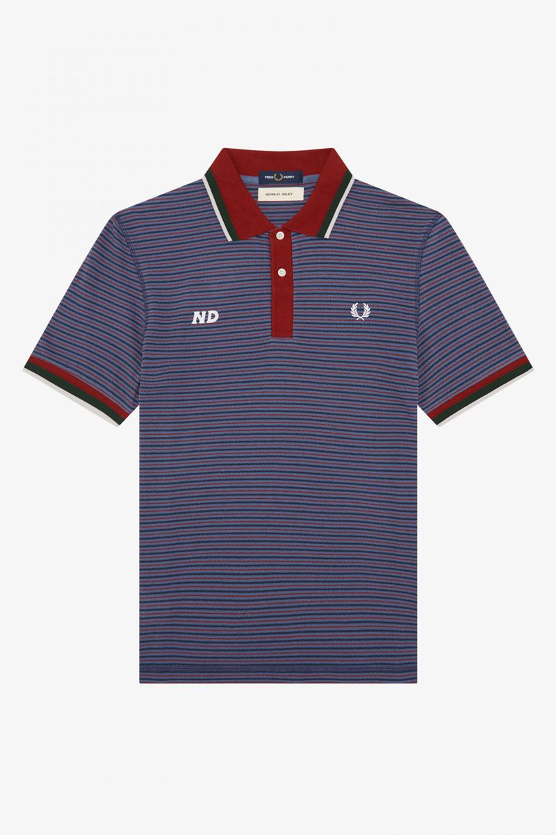 Men's Fred Perry SM3030 Polo Shirts Navy | 0218375-SM