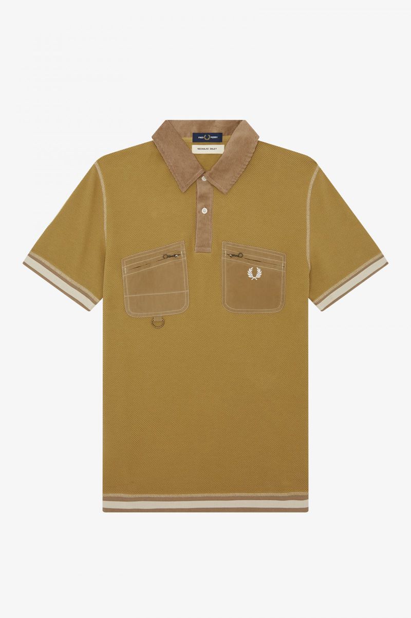 Men's Fred Perry SM3031 Polo Shirts Brown | 3251086-YO