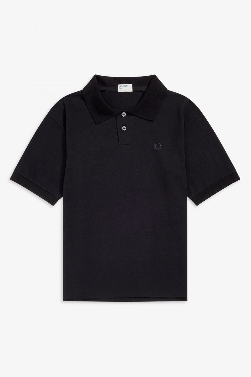 Men's Fred Perry SM6001 Polo Shirts Black | 8256904-AS