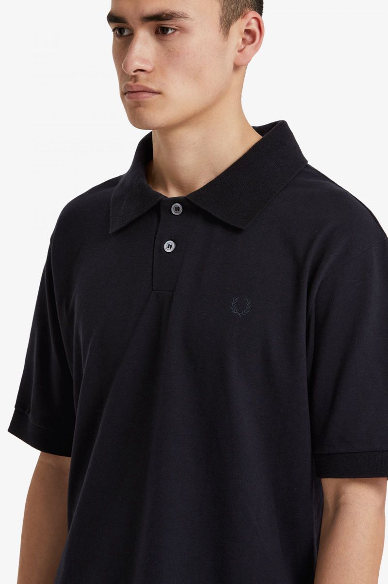 Men's Fred Perry SM6001 Polo Shirts Black | 8256904-AS