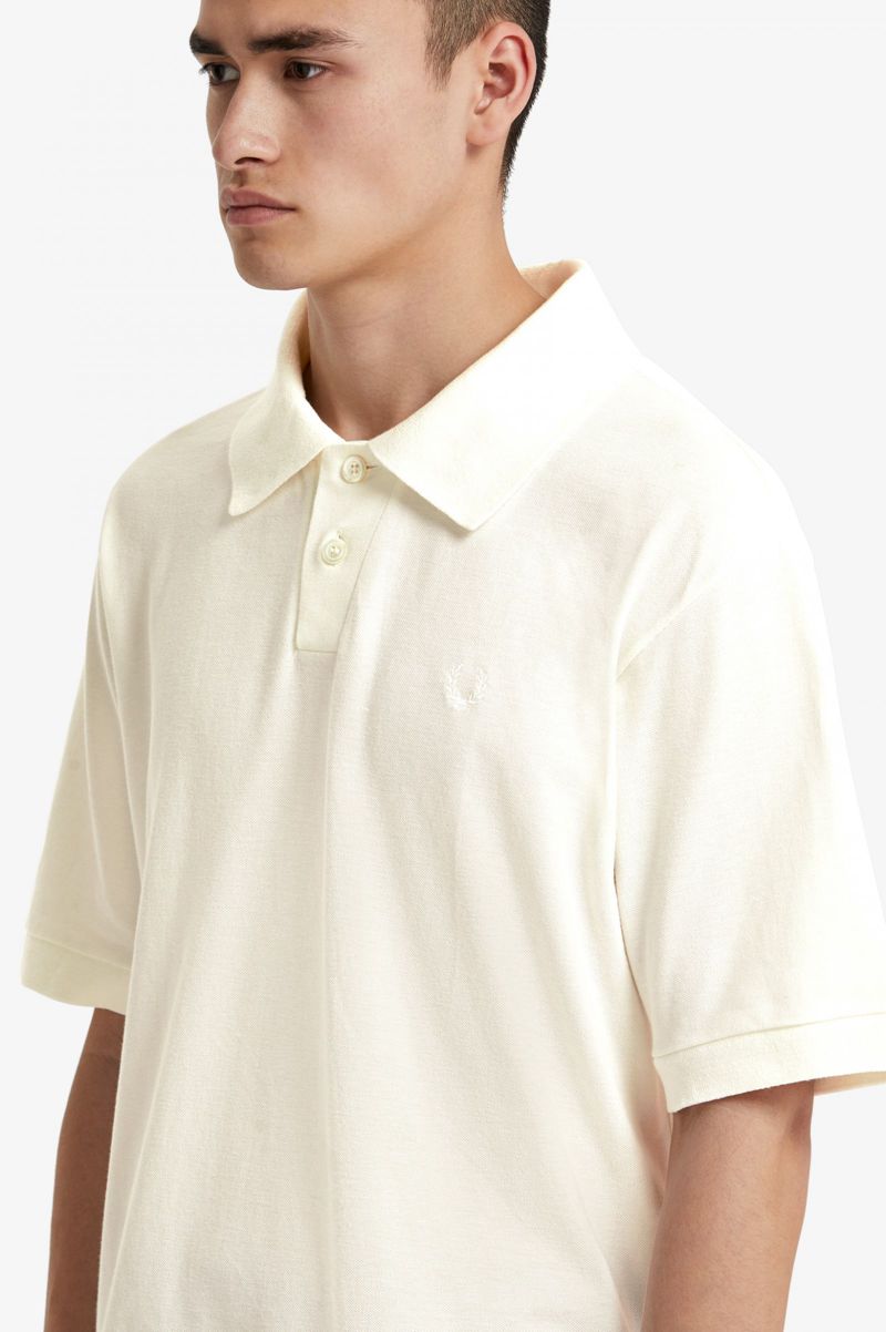 Men's Fred Perry SM6001 Polo Shirts White | 4930862-UN