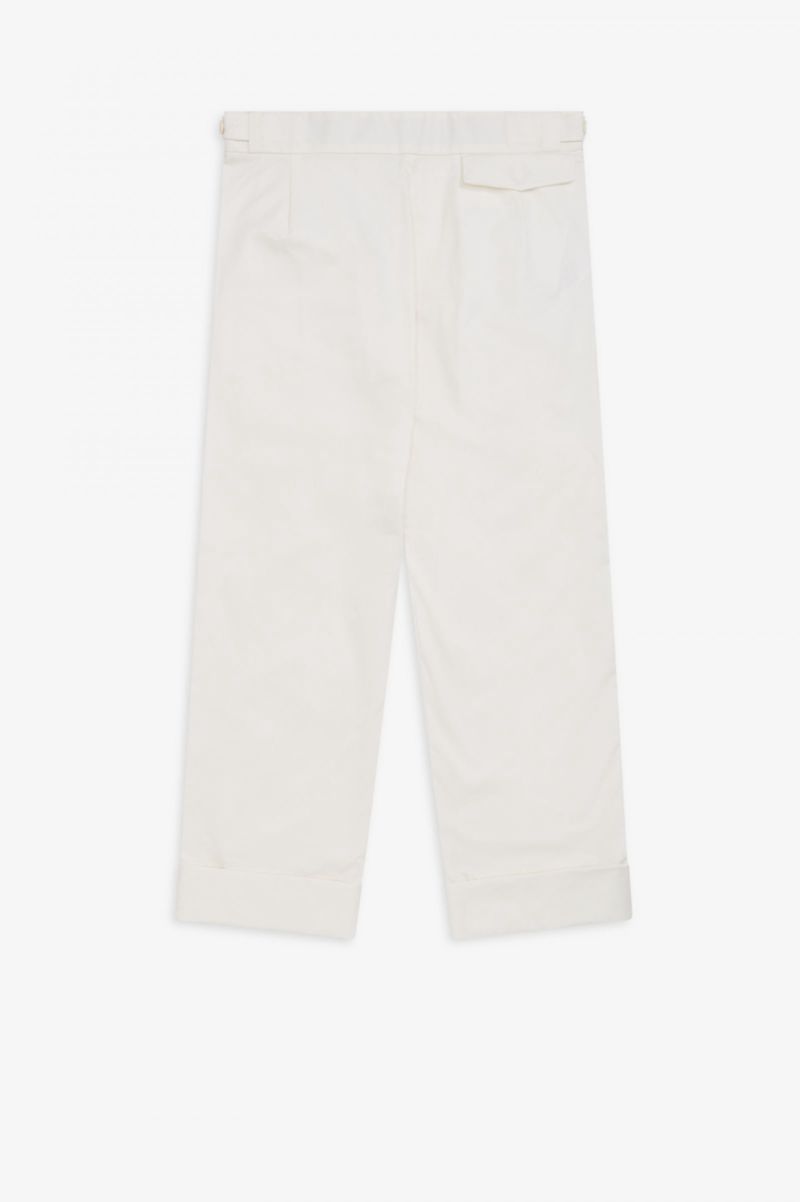 Men's Fred Perry ST6002 Pants White | 3295108-DE