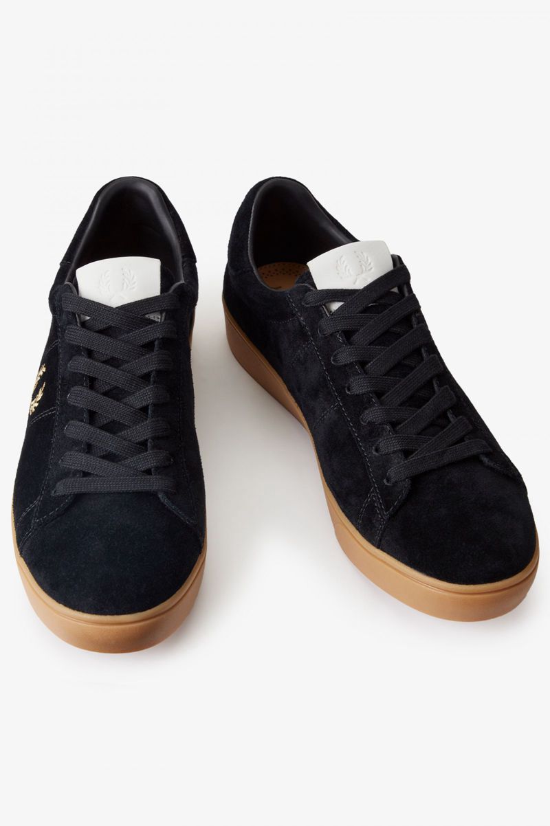 Men's Fred Perry Spencer Shoes Black | 1690342-YA