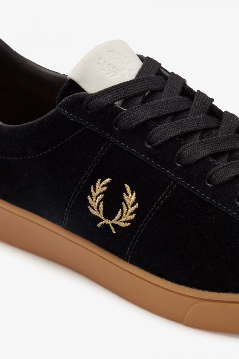 Men's Fred Perry Spencer Shoes Black | 1690342-YA