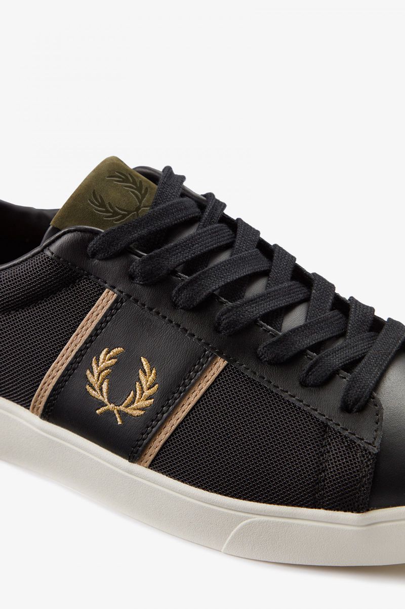 Men's Fred Perry Spencer Shoes Black | 5941836-VQ