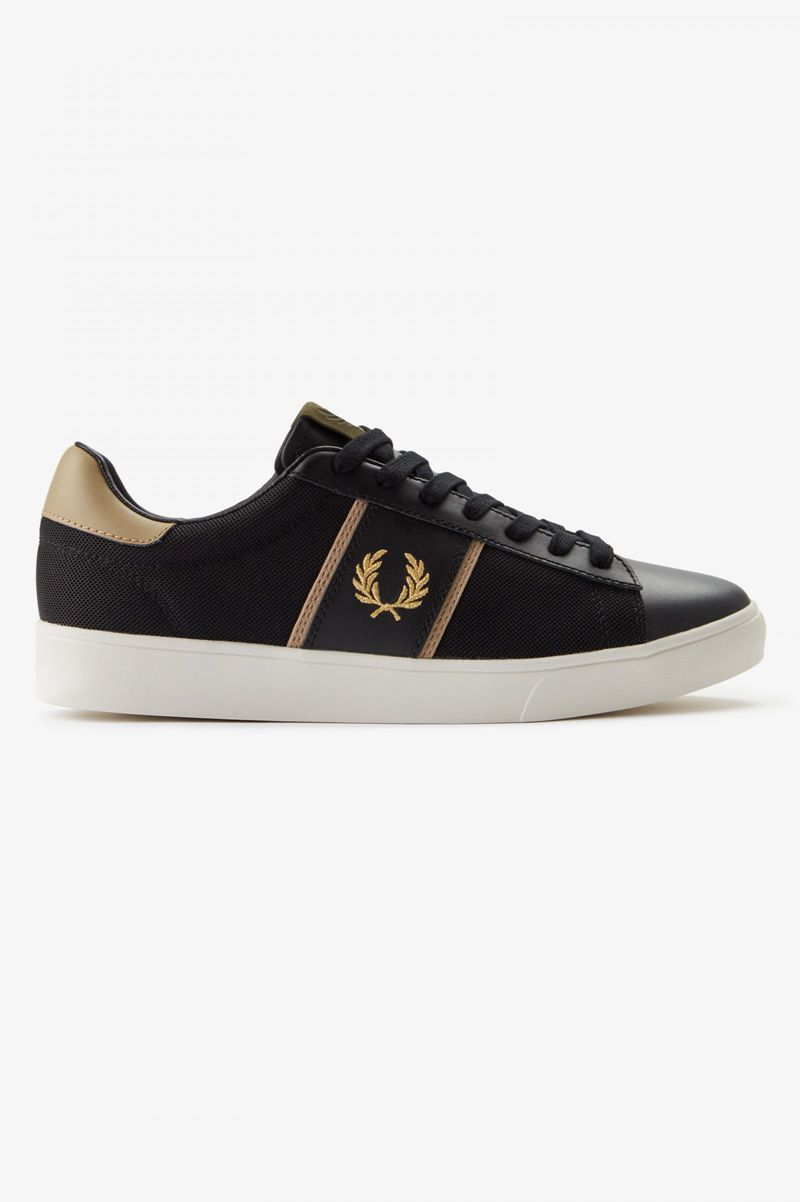 Men\'s Fred Perry Spencer Shoes Black | 5941836-VQ