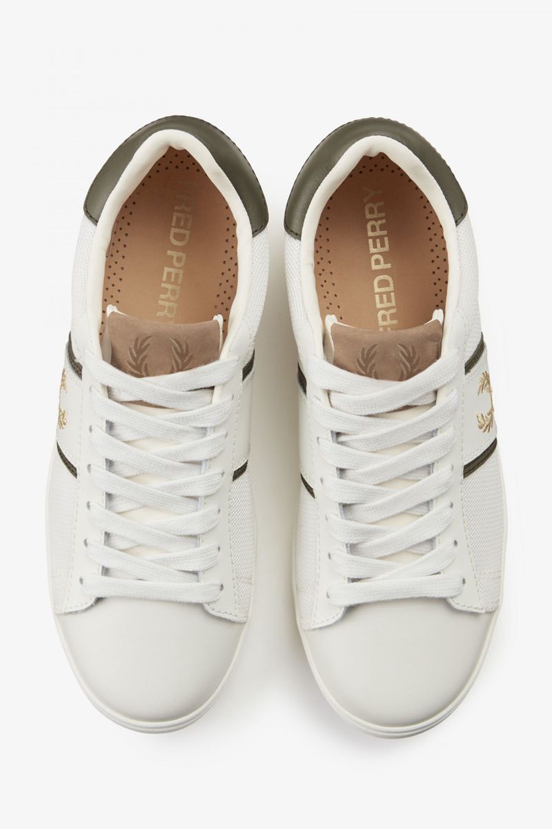 Men's Fred Perry Spencer Shoes White | 0283564-EC