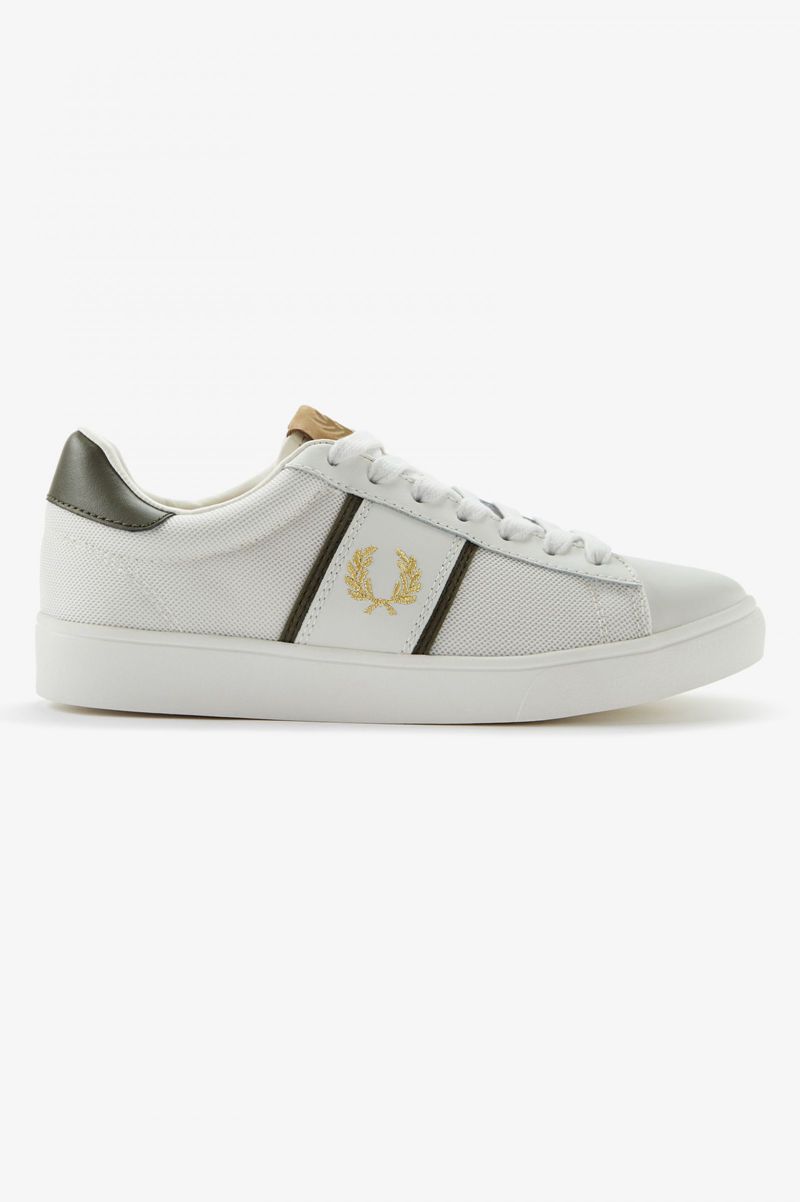 Men\'s Fred Perry Spencer Shoes White | 0283564-EC